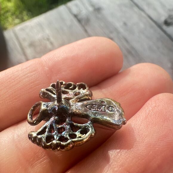 Vintage birthstone angel pin pink - Picture 2 of 2